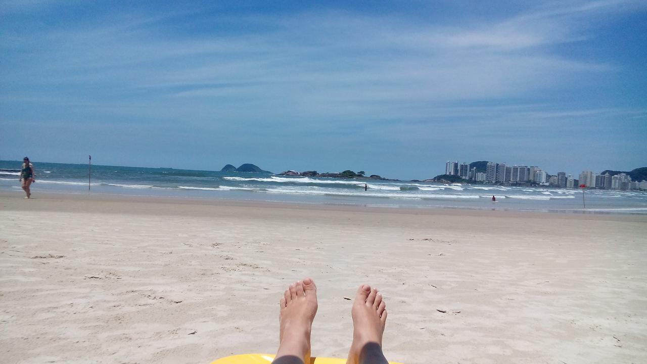 Apartamento Frente Para O Mar ,50 M Da Praia , Ar Condicionado Todos Quartos غوارويا المظهر الخارجي الصورة